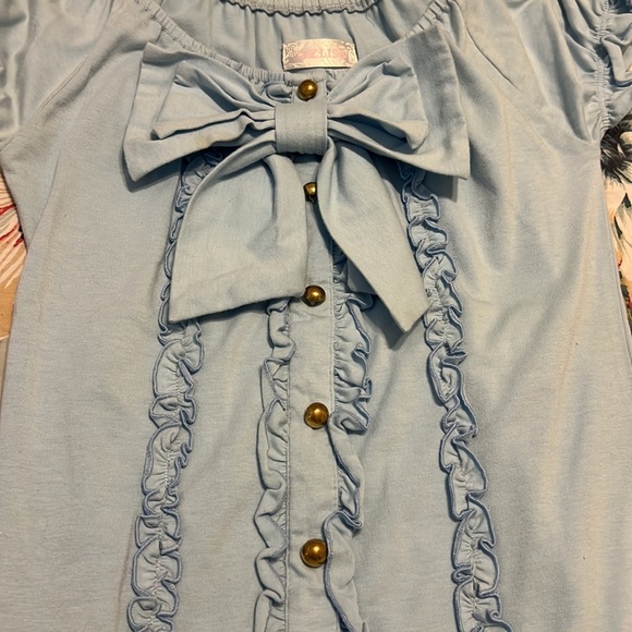 SUPER RARE Liz Lisa Blue Bow Top - Picture 6 of 7
